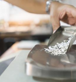 Weighing out diamonds